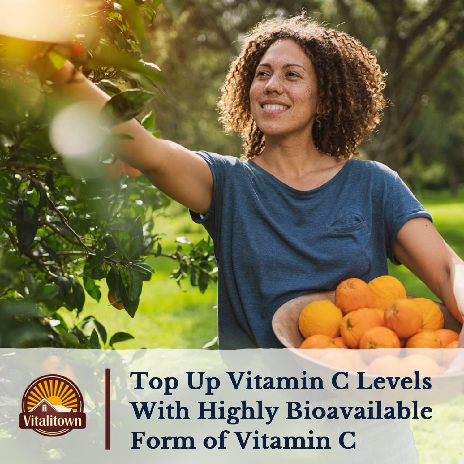 Vitalitown Vitamin C Complex 1000mg with Rose HIPS, Bioflavonoids, Turmeric & Echinacea, Daily Immune Support, Collagen Booster & Powerful Antioxidant, Vegan, 90 Tablets — Amazon image 4