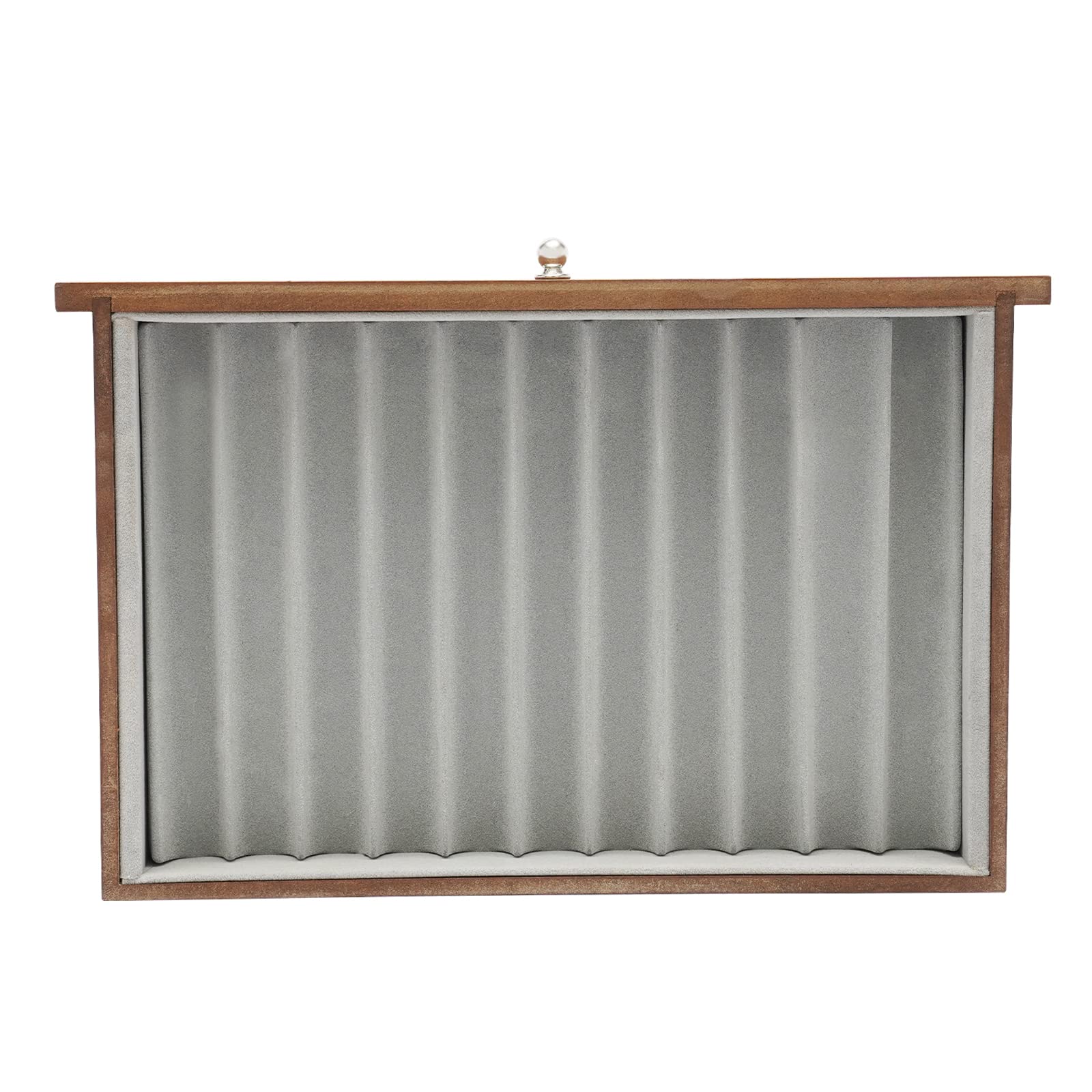 Astuccio a 34 scomparti, portapenne, 3 ripiani, contenitore multiuso, portapenne, in legno, per camera da letto, studio, soggiorno