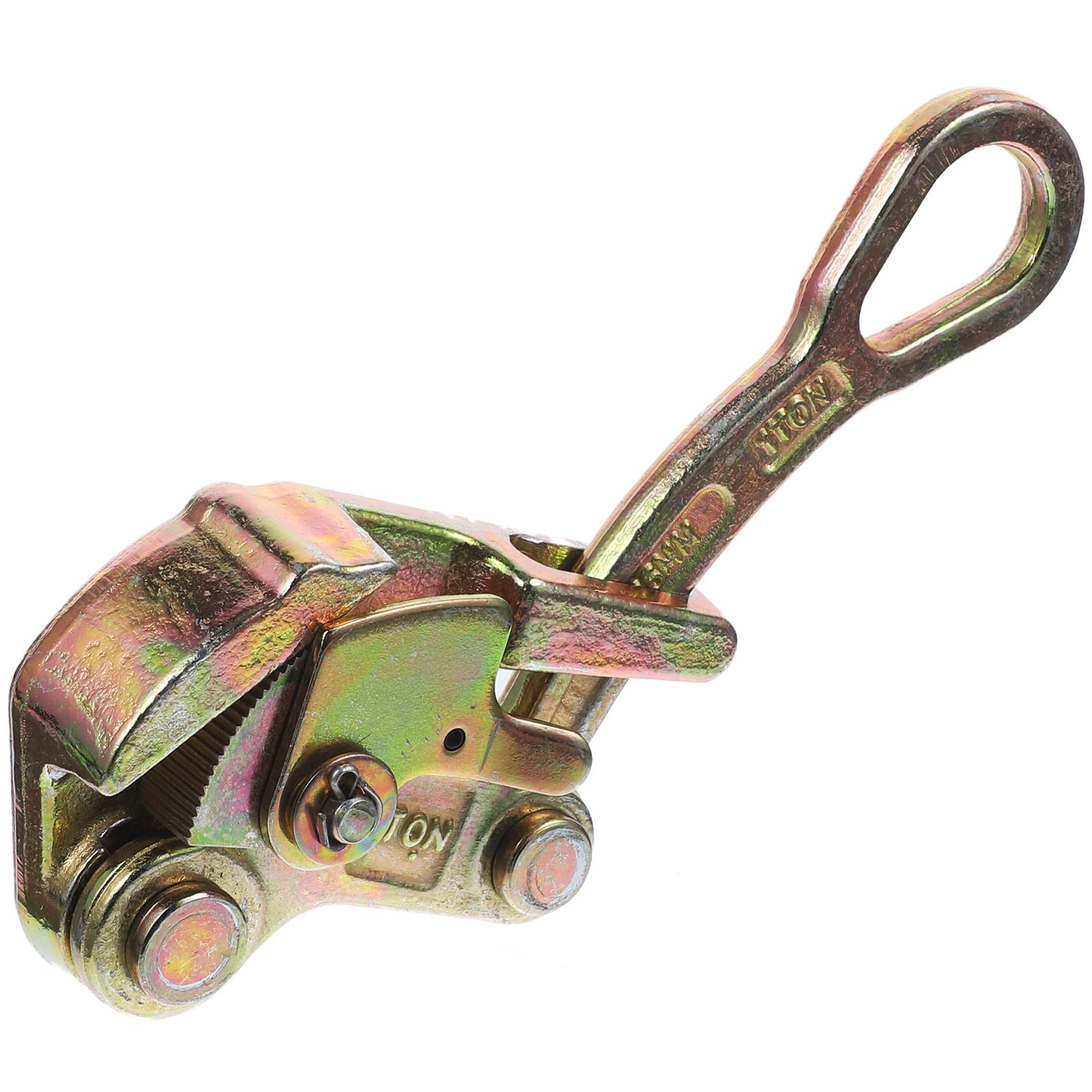 Ipetboom Pinza per Fili e Morsetto per Cavi in Acciaio Resistente Ganasce Antiscivolo, Strumento di Trazione Compatto per Funi Metalliche, Uso Professionale per Elettricisti e Lavori di