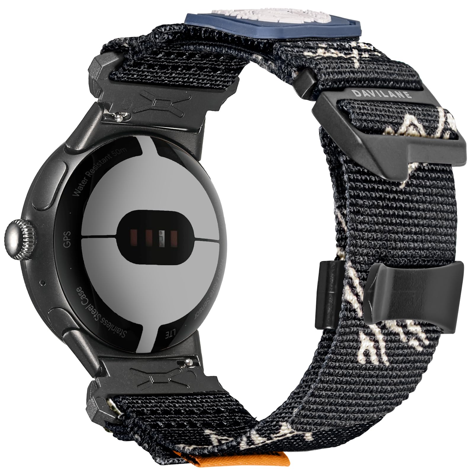 20mm Nylon Watch Band Compatible with Google Pixel Watch 4 41mm (2025)/Watch 3 Band 41mm(2024)/Pixel Watch 2/1, Quick Dry & Abrasion Resistant Replacement Sport Band for Outdoor & Fitness for Men
