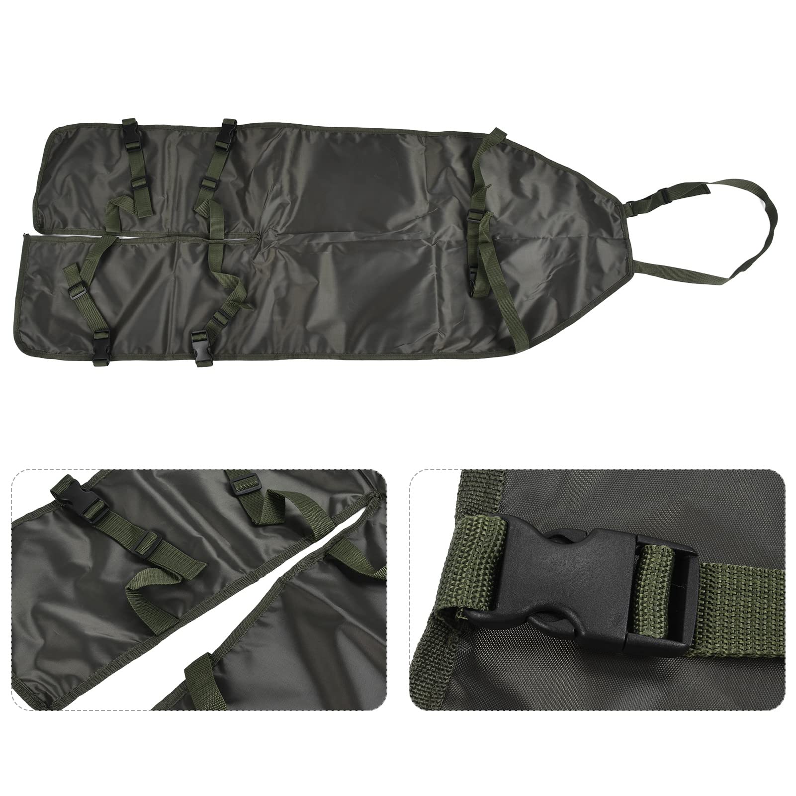 BestAlice Tablier de Jardinage, Tablier de Jardin avec Poches, Style Long, Tablier D'extérieur, Protection des Jambes, Matériau en Tissu Oxford, Boucle Réglable, Imperméable, Tablier de Leggings