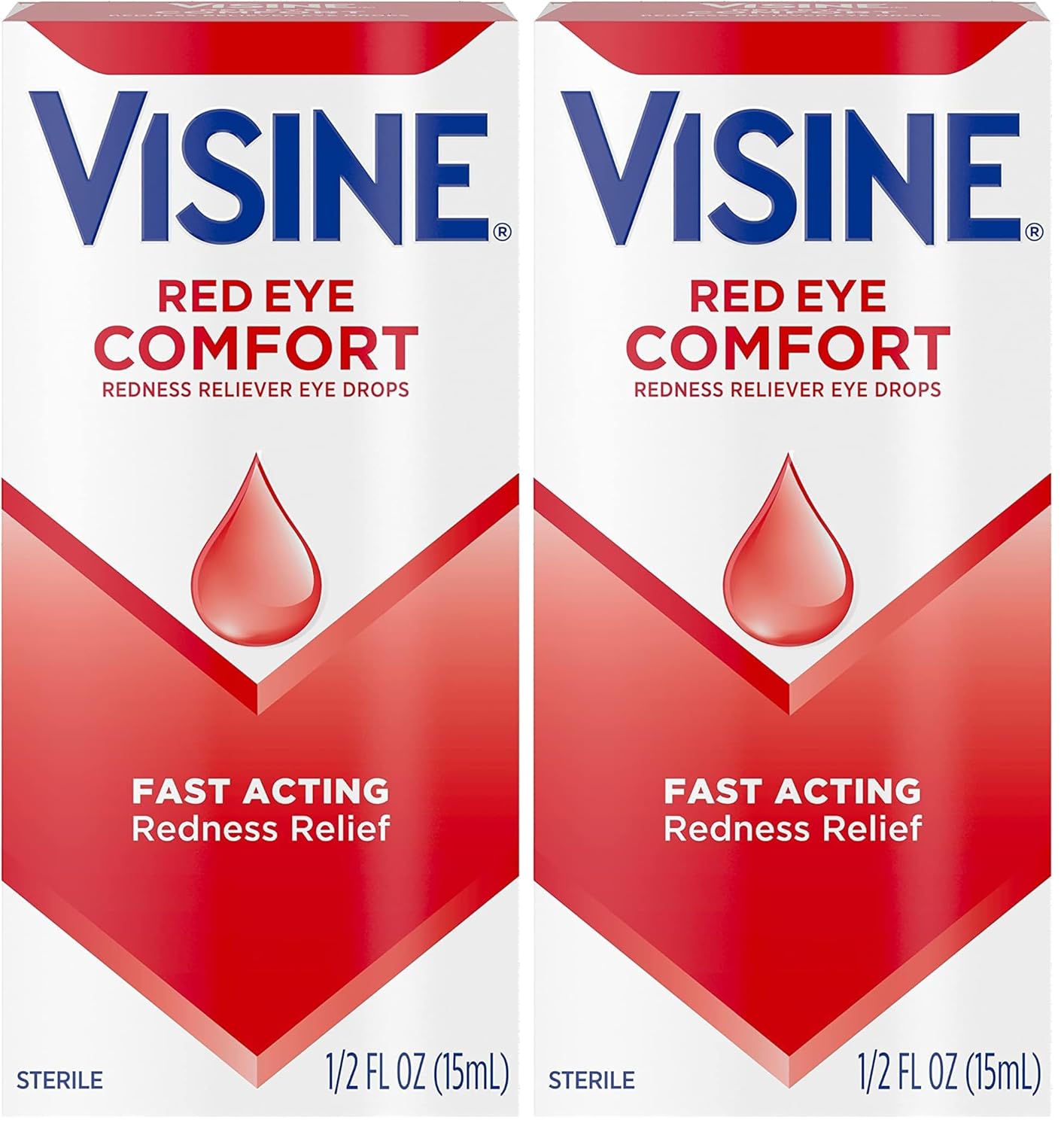 Visine Red Eye Comfort Redness Relief Eye Drops to Help Relieve Red Eyes Due to Minor Eye Irritations