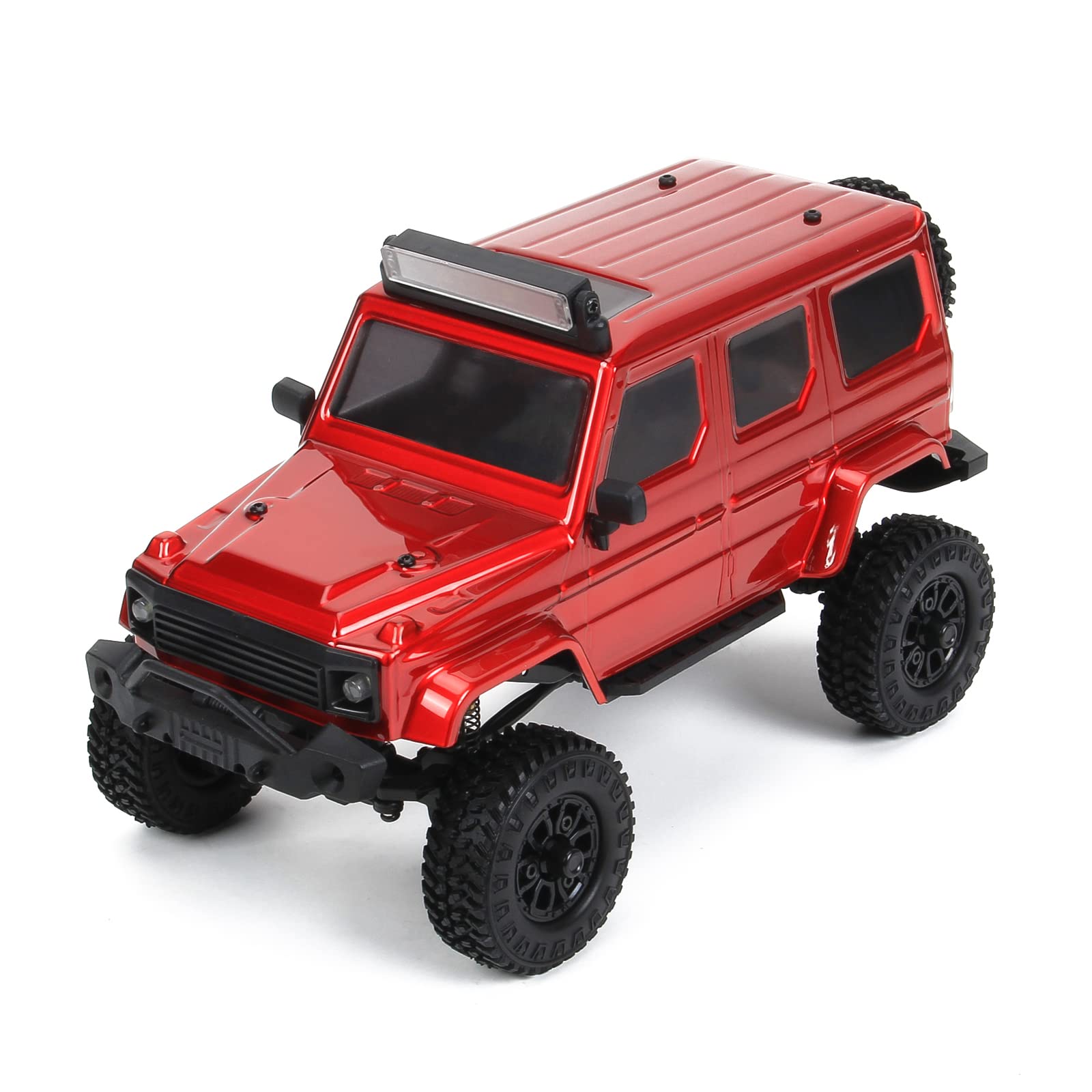 PANDA HOBBY Tetra24 X3 V2, 1/24 Mini RC Crawler Portal Axles & Electrified Magnetic Body Red