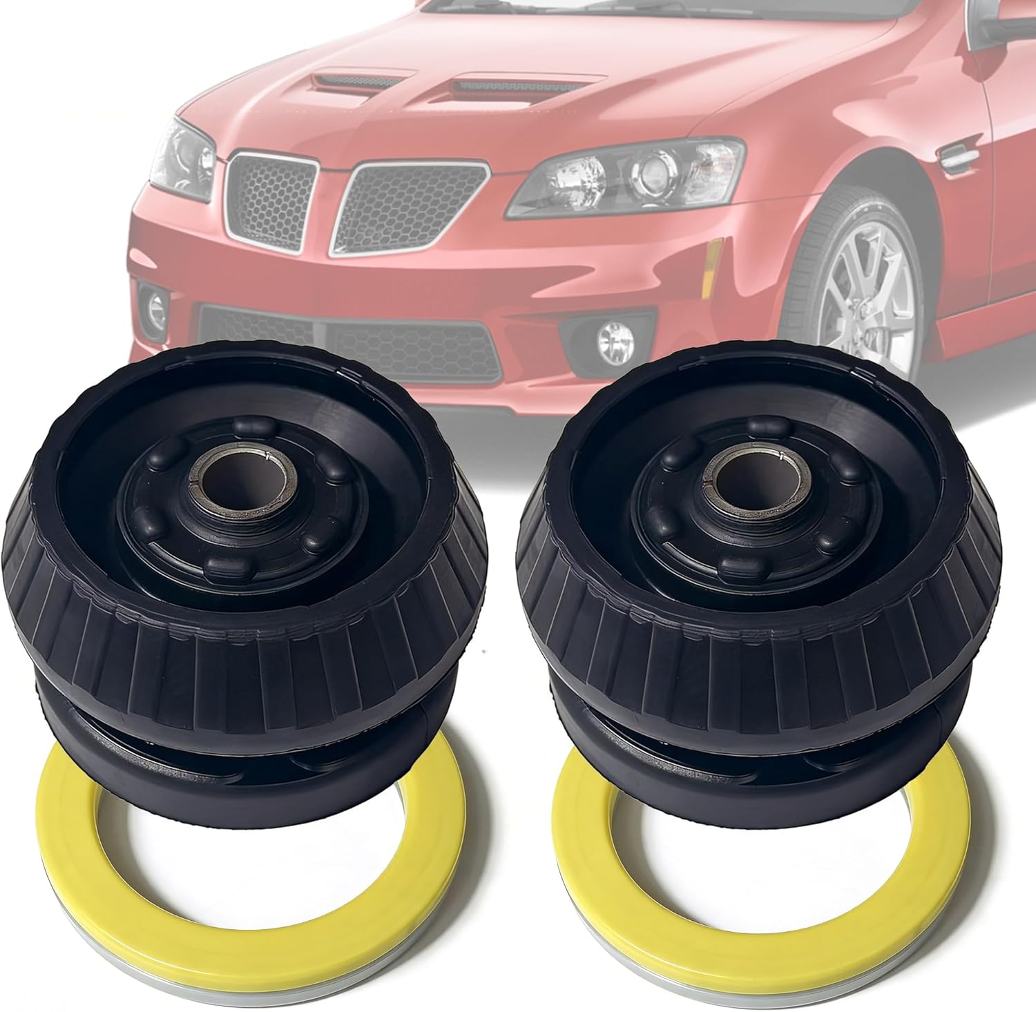 90288206 Front Upper Suspension Shock Strut Mount and Bearing Kit Compatible with Pontiac GTO 2004-2006, G8 2008-2009 Left and Right
