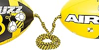 Vista 2 de Airhead ORB Buzz Double Towable Tube Ball for Rope Lift to Reduce Water Spry, 60 ft with 4,100 lb Break Strength