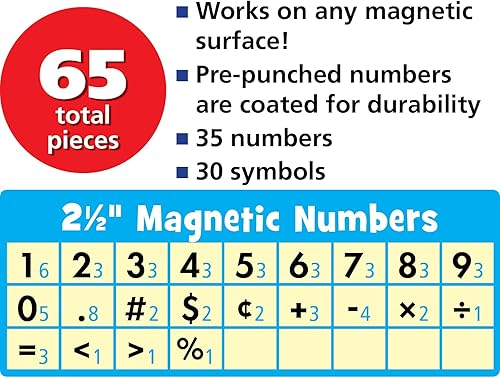 Miniatura 8 de Letras magnéticas clásicas negras TCR77188 letras de 2 pulgadas x 87 piezas