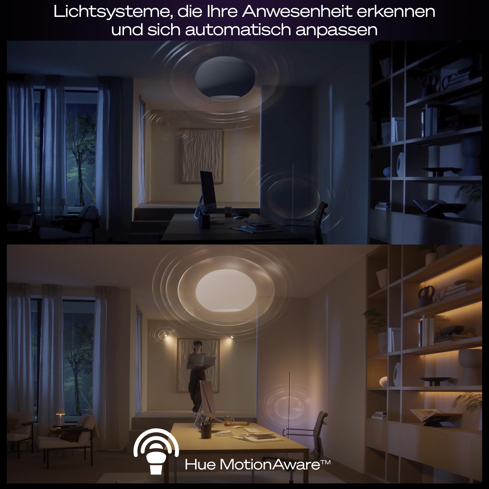 Philips Hue Bridge Pro Smart Home Hub Kabellos Lichtsteuerung 150+ Lampen 50+ Zubehörteile Apple Home Alexa Google Assistant Samsung SmartThings