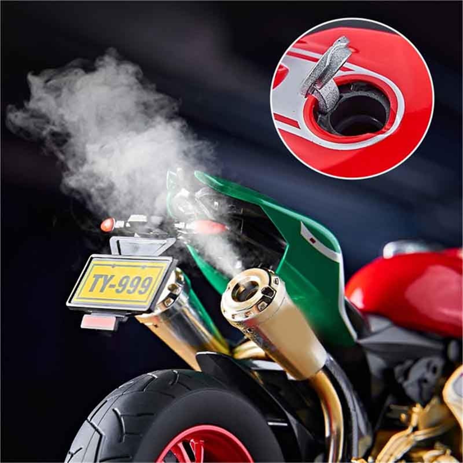Für Ducati 1199 Panigale Legierung Racing Motorrad Modell Diecast Track Sport Sound Licht Mit Spray Kinder Spielzeug Schlüssel Starten 1:9