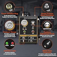 Vista 7 de Kit automático de purga de frenos, máquina de purga de líquido de frenos de 110 V, kit de purga de frenos completamente automático, operación de una