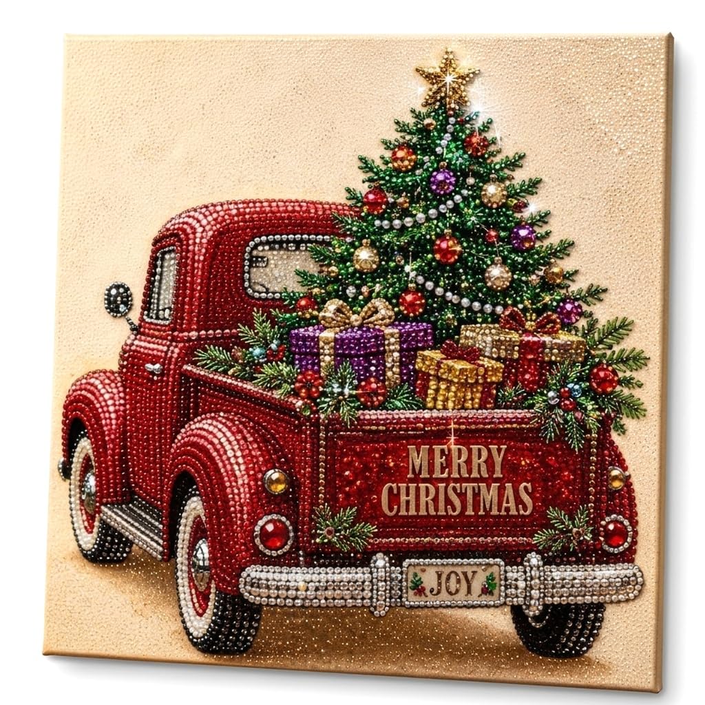DIY Christmas Pearl Diamond Painting Art Kit, Diamond Art Craft for Adults