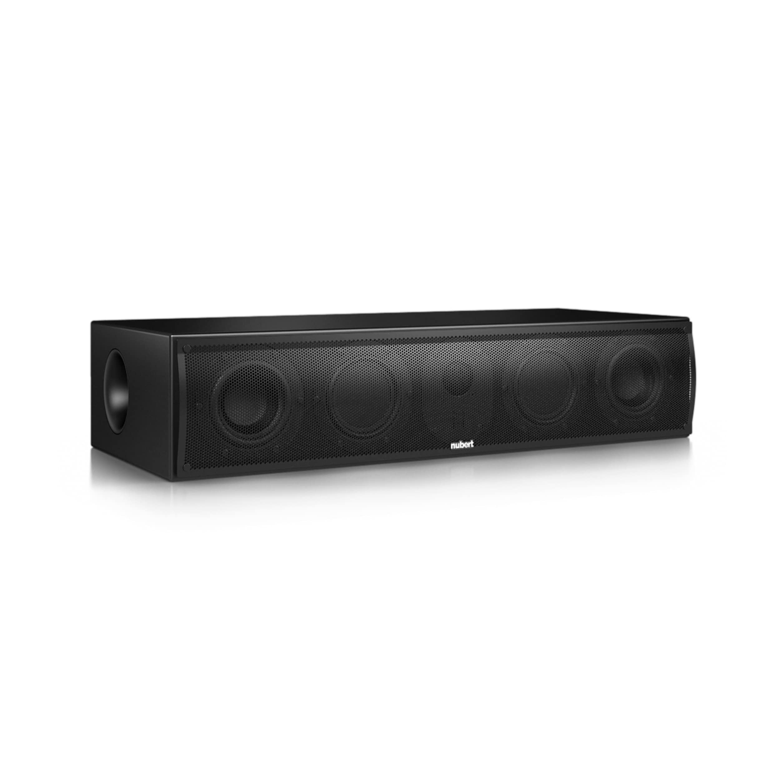 Nubert nuLine CS-174 | Schwarzer Centerlautsprecher | 1 Stück Kompaktlautsprecher | Lautsprecher für Heimkino & Musikgenuss | Stimmen auf hohem Niveau | Passive Centerbox mit 3 Wege Technik