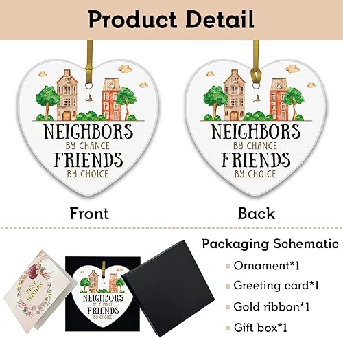 Vista 124 de REWIDPARTY Adorno de recuerdo de agradecimiento – Regalo de agradecimiento para familiares, amigos, profesores – Corazón de cerámica de 3 pulgadas