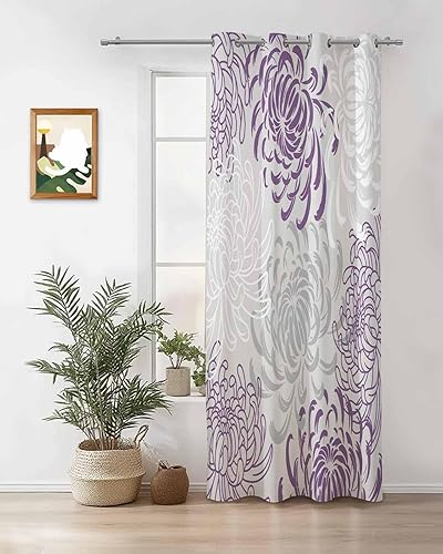 Miniatura 4 de Cortinas opacas con aislamiento térmico y ojales para dormitorio, 84 pulgadas de largo, para decoración del hogar, para sala de estar, cortinas