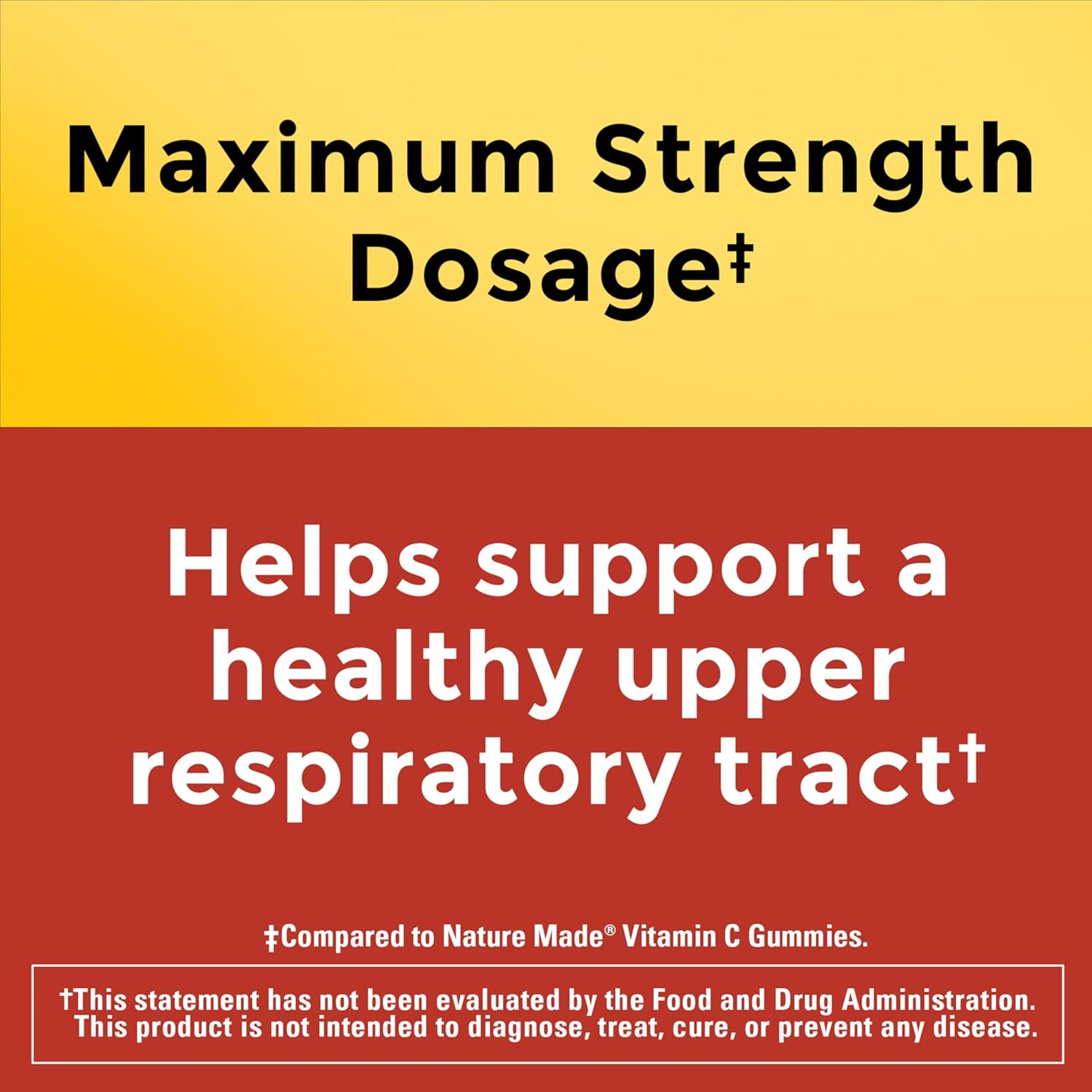 Nature Made Maximum Strength Dosage Vitamin C 1000mg per Serving, Immune Support Vitamin C Gummies for Adults, 80 Gummies, 20 Day Supply - Image 3