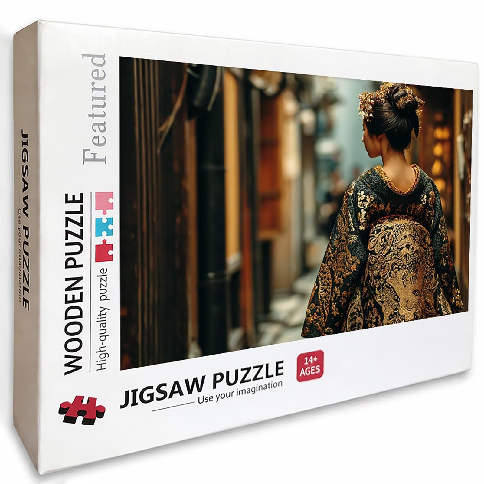 Puzzle Arte con Scatola Donna, Giappone Puzzle Legno 6000 Pezzi Adulti 179x105cm, Attività di Intrattenimento ad Alta Difficoltà, DIY Classici Gioco, Jigsaw Per Tutta La Famiglia, Regalo, 3-6839