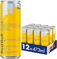 Red Bull Energético, Tropical, 473ml, 12 latas