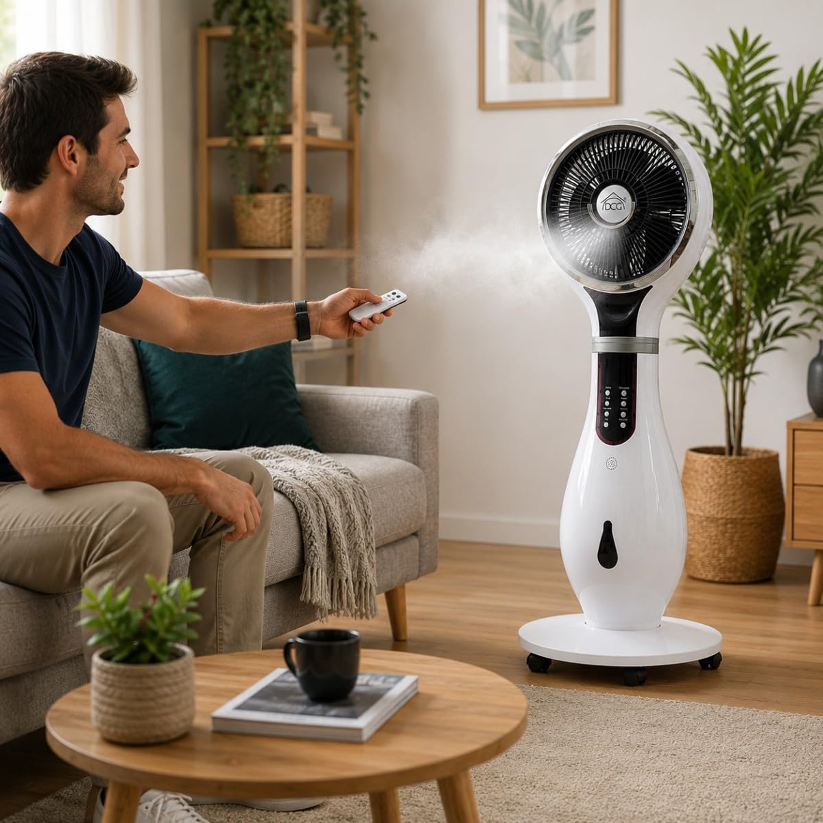 DCG r8-u2fn-h66 N Ventilateur combiné avec humidificateur ionique Anti Moustiques