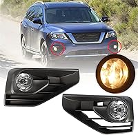 Vista 3 de labwork 1 par de luces antiniebla de repuesto para Nissan Pathfinder 2017-2019, luces antiniebla de conducción con bombillas, cubiertas de luz