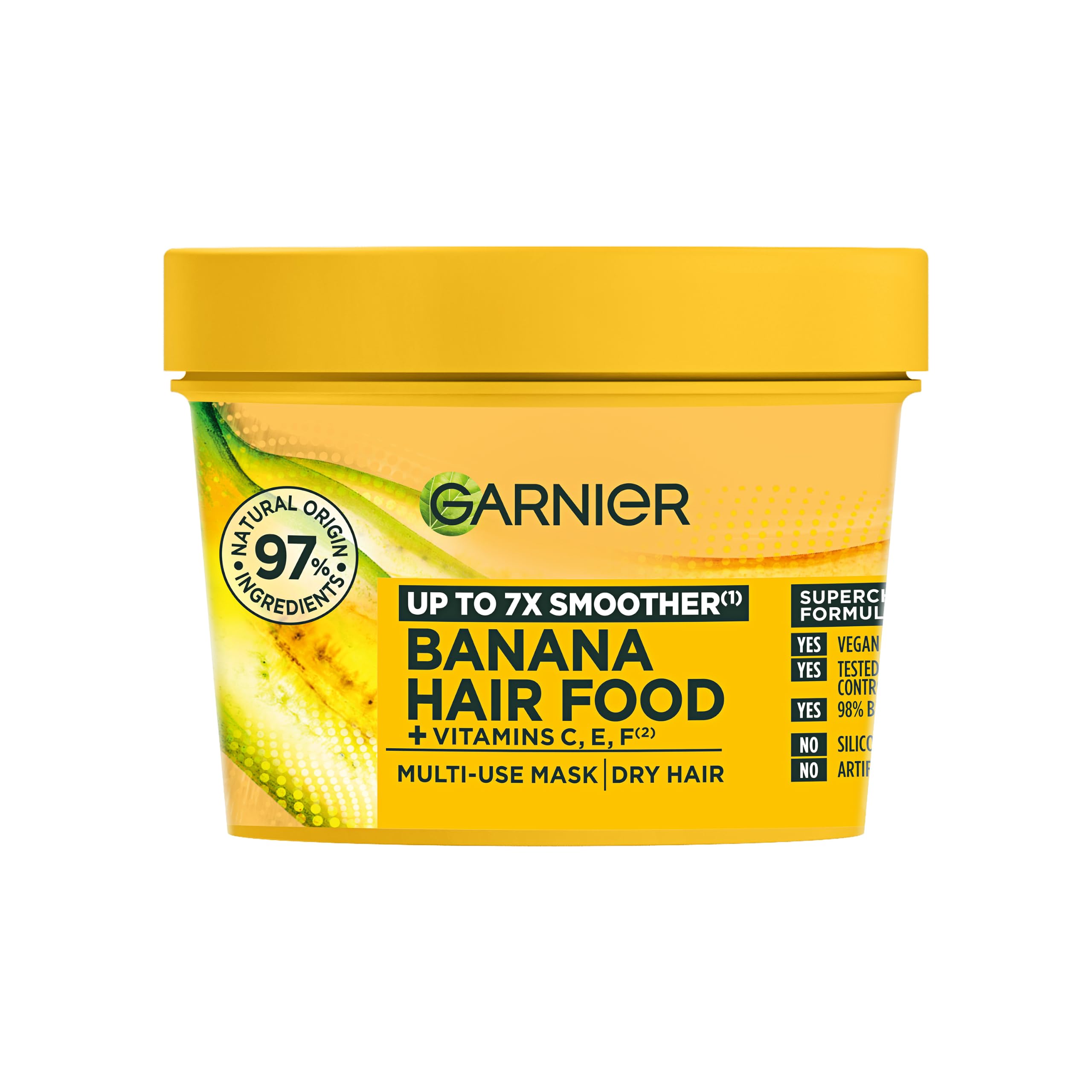 Garnier Hair Food Multi-use, 3-in-1 Hair Treatment Mask, Banana, 400ml