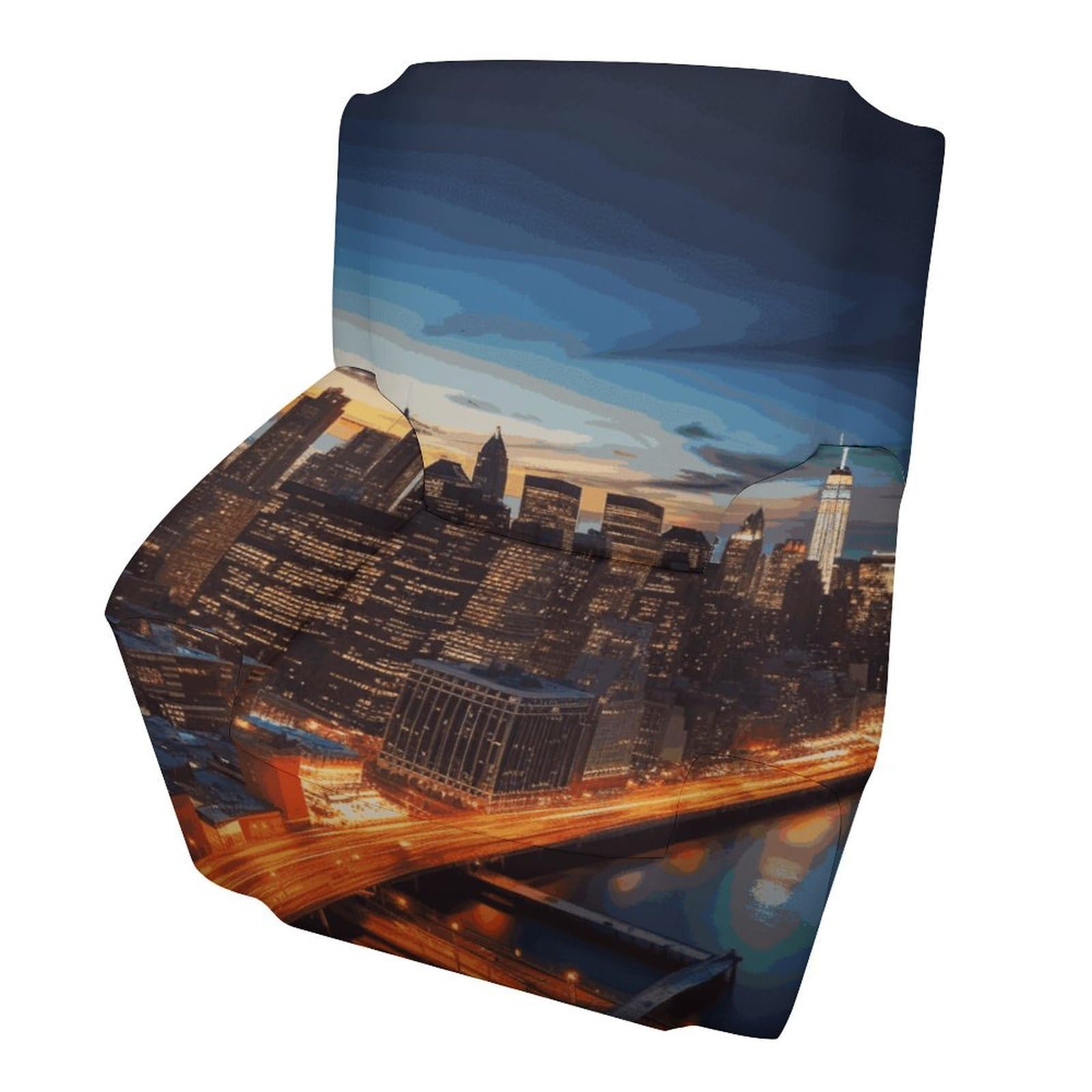 Fekiloot Style New York City Scenery Couch Cover Sofa Cover Sofa Slipcover