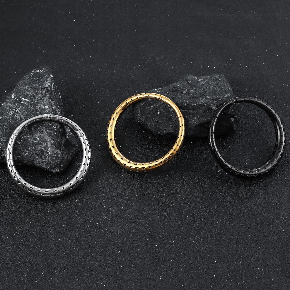 LADEMAYH Ear Weights for Stretched Ears, 8g to 00g Hangers Weighted Gauges