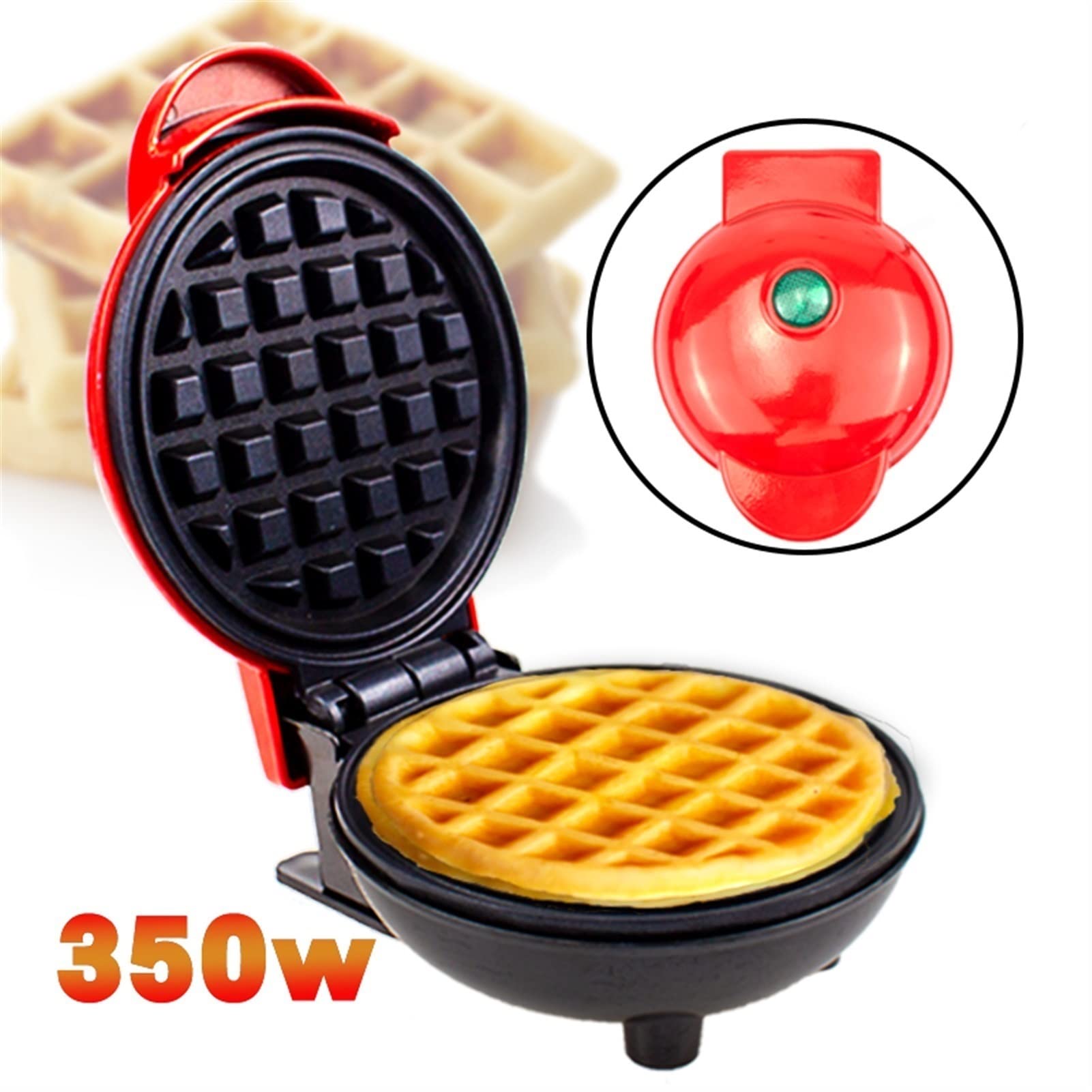 AGrAdi Planchas eléctricas, Mini máquina eléctrica for Hacer gofres, Horno de Burbujas, Pastel de Huevo, máquina de Desayuno, Horno de Pastel de Huevo, sartén, máquina Eggette, Mini Olla Gofrera (Col