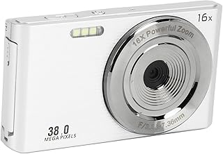 Câmera digital, 1080p 38MP 2,4 polegadas, tela LCD infantil, com zoom digital de 16x, câmera compacta portátil, câmera pequena recarregável para adolescentes, estudantes, meninos e meninas