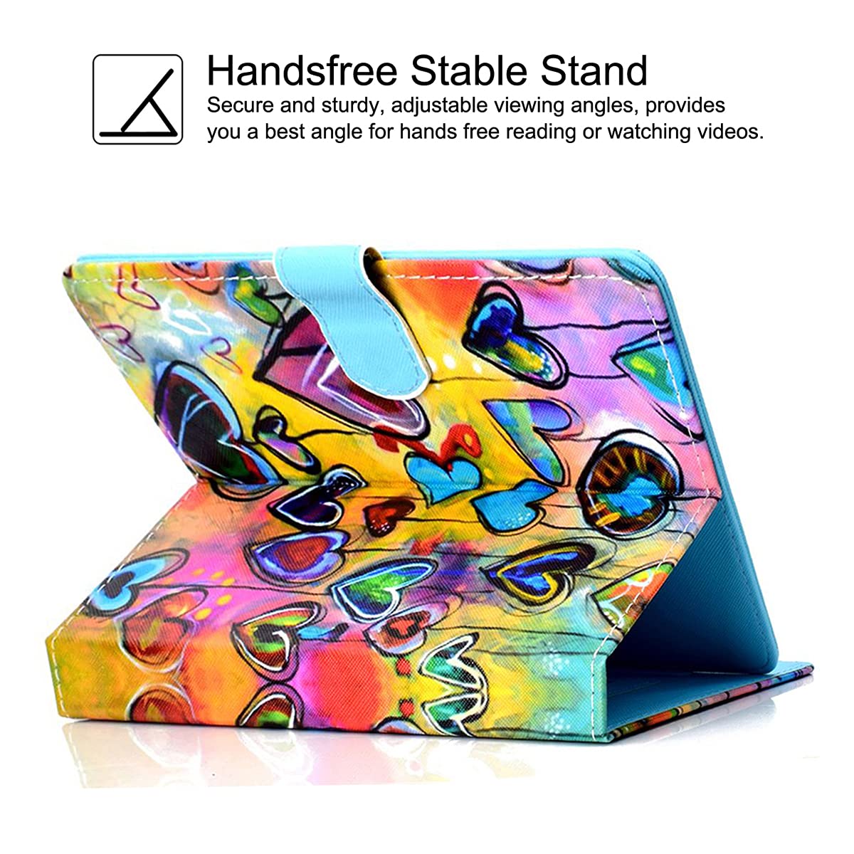 Custodia Con Supporto In Pelle PU Per Amazon Fire Tablet 7/8/10