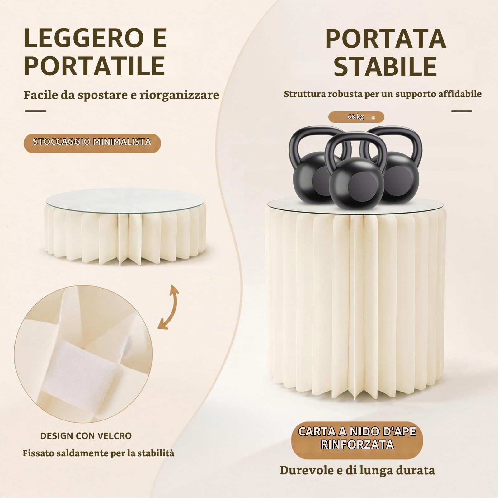 5 alzate pieghevoli per torte, alzate per buffet, espositore in cartone con piastre rotonde in acrilico, supporto per torte per matrimoni, compleanni, decorazioni per feste e buffet da