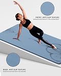 Tapis de yoga extra grand (193x122x1CM) & Épaisseur 10mm, Mat d'exercice antidérapant, haute densité TPE Tapis pour Pilates de Yoga & Home Gym entraînements