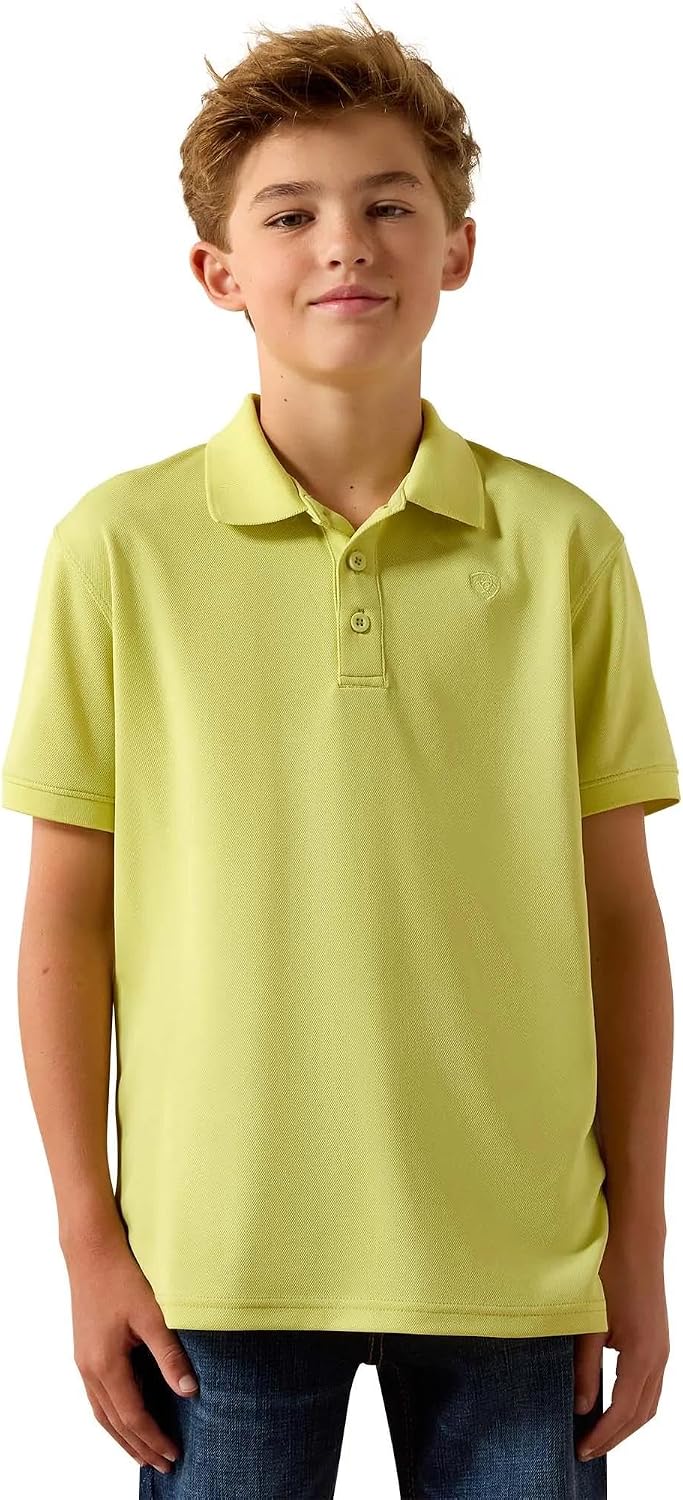 ARIAT Boys' Tek Classic Fit Polo