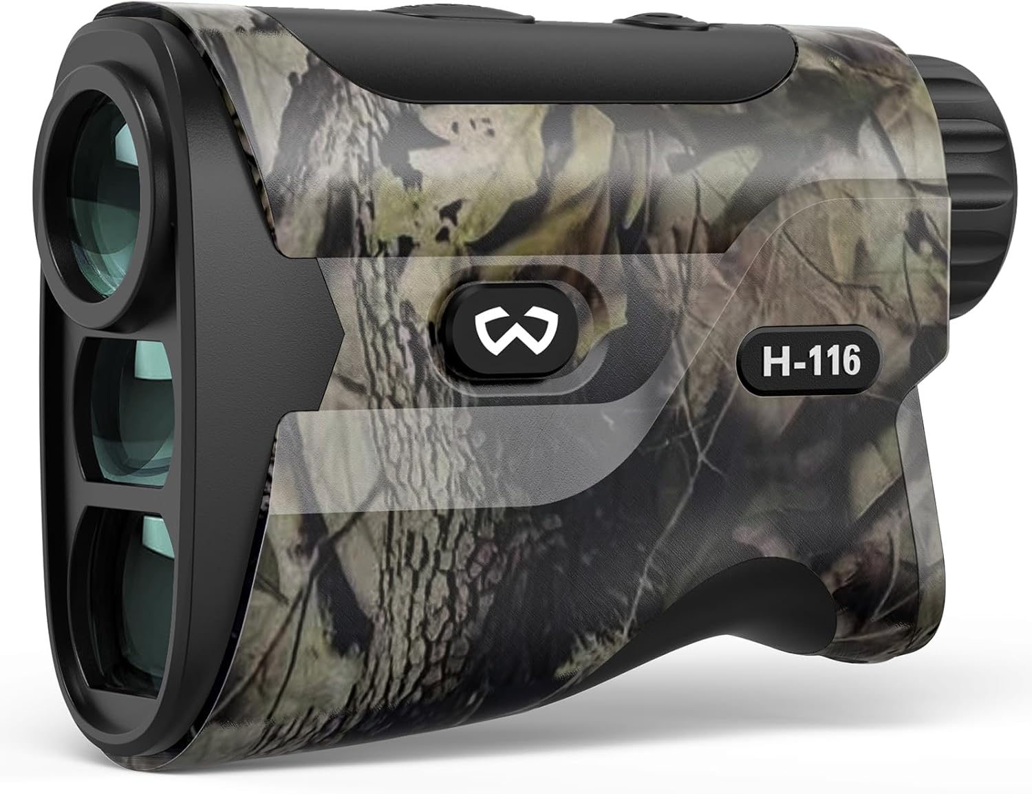 WOSPORTS Hunting Rangefinder, Range Finder for Hunter with Bow Hunting Mode/Distance/Angle/Speed/Scan Multi Functional, 6X Magnification, 1500-Yard