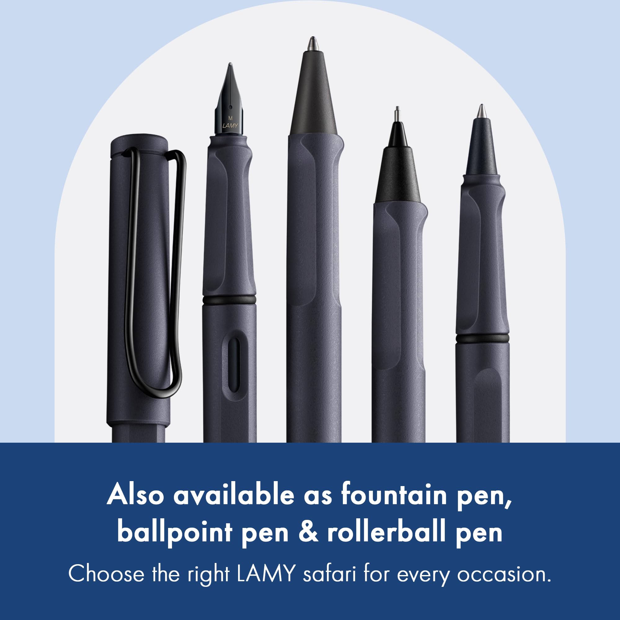 Lamy safari steel black ołówek automatyczny – klasyczny, z ergonomicznym uchwytem i obudową z tworzywa sztucznego ASA – ołówek z wkładem drobnym kreski M 41 o szerokości kreski 0,5 mm i końcówka do