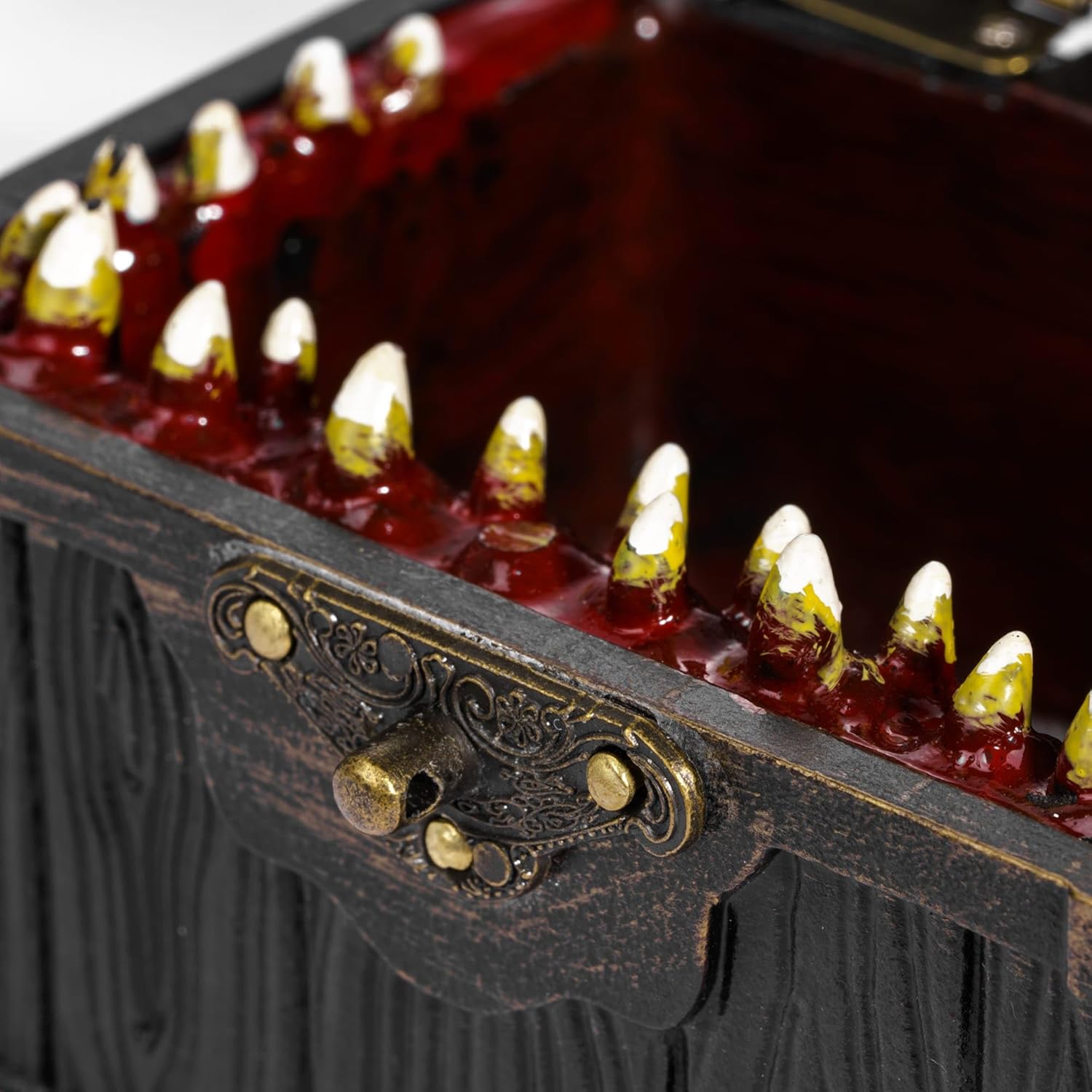 DND Mimic Chest Dice Storage Box, Small Dice Case D&D Gift Box Perfect for RPG Tabletop Game, Can Holds 2 Sets of Polyhedral Die