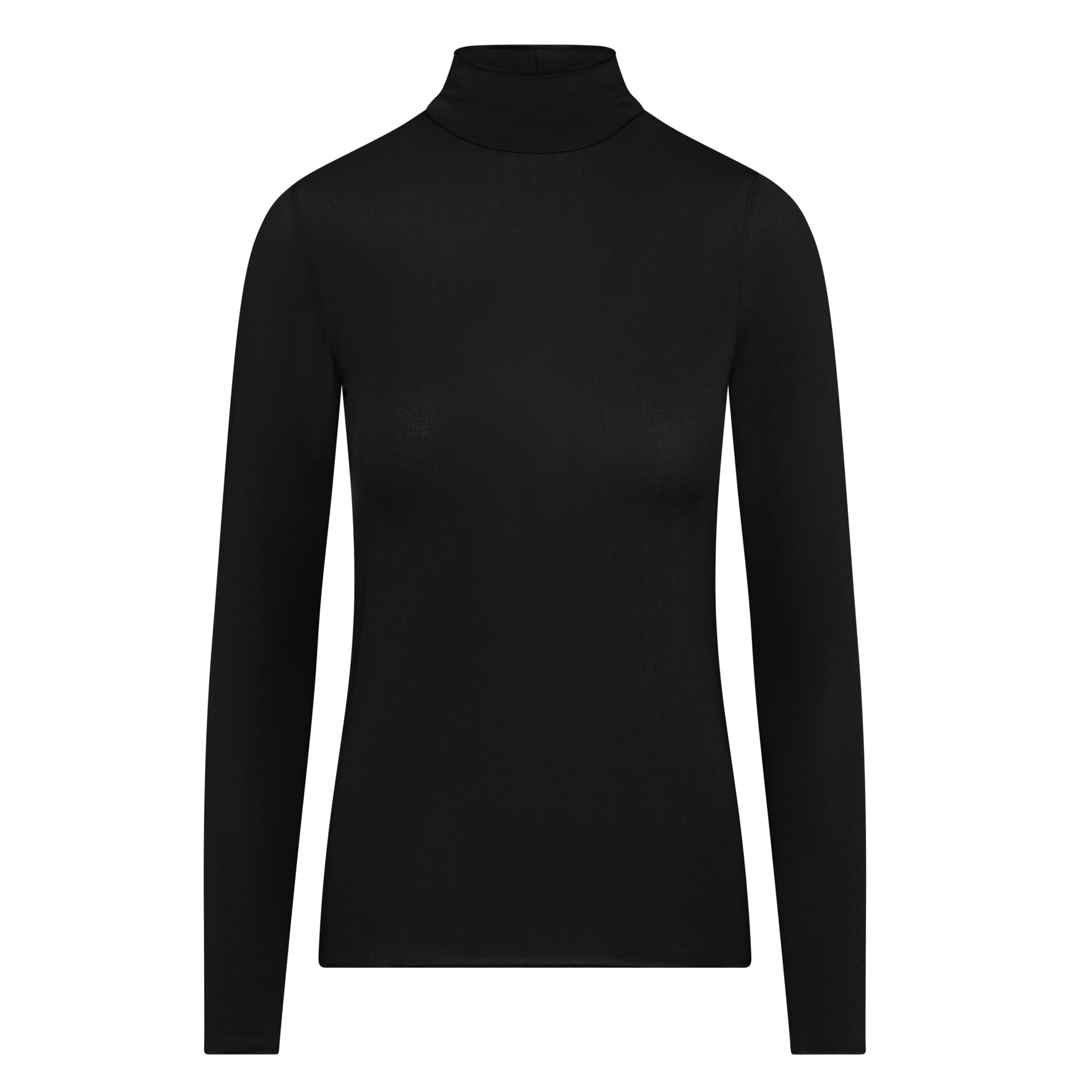 Ciocca Pura Damen Langarm Unterhemd mit Kaschmir Spitze elegant Thermisch warm Basisschicht