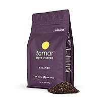 Vista 1 de Balance by tamar Date Coffee Mezcla orgánica molida de café y dátiles enteros Bajo en ácido Menos cafeína Dulzura saludable Impulso