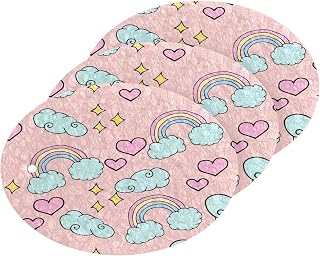 Coikll Rainbow Cloud Kitchen Sponges Cleaning Odor Free Non Scratch Dish Sponge for Cleaning Dishes Bathroom - 3 PCS