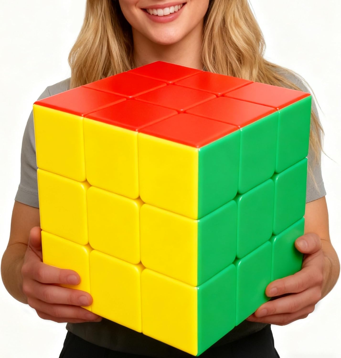 Giant Magic Cube, 18CM Big 3x3 Speed Cube Color-Matching 3D Sensory Puzzle Box Super Large Birthday Christmas Stocking Stuffers Gift for Kids Adults Fidget Toy Brain Teasers Cubing Classroom Speed Toy