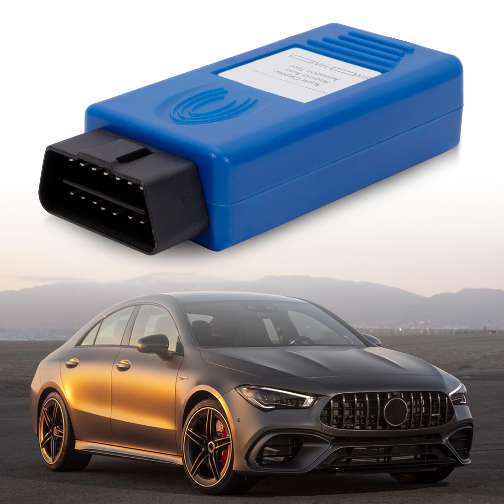 OBD herramienta de activación para NTG5S1 Clase A W176, Clase B W246, CLA, GLA, GLE, CLS (2016-2017) Activación CarPlay y Android Auto Simple dispositivo de diagnóstico OBD2 12-24V