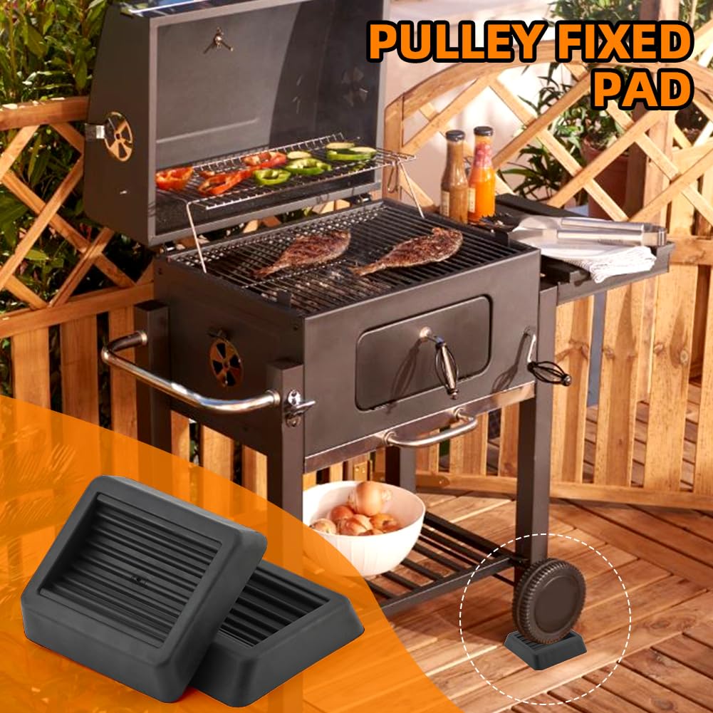 4pcs Griddle Leveling Shims Kit 1/4" Wedges for Tables Leveling Shims Furniture Shim Grill Levelers Shim and Wedges for Levelings(Color:Black)