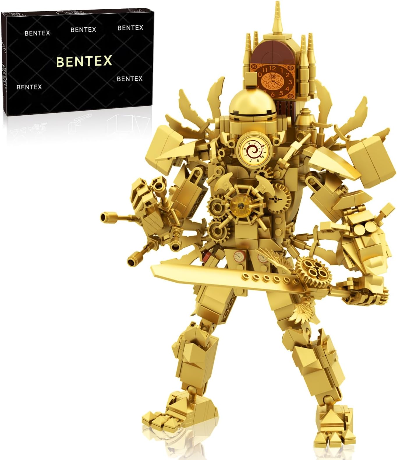 Skibi Figure Building Set, Titan Clock Man Cameraman Game Model Toys Ideas Collectible Building Bricks Birthday Gift for Adults Fans(551 Pcs)