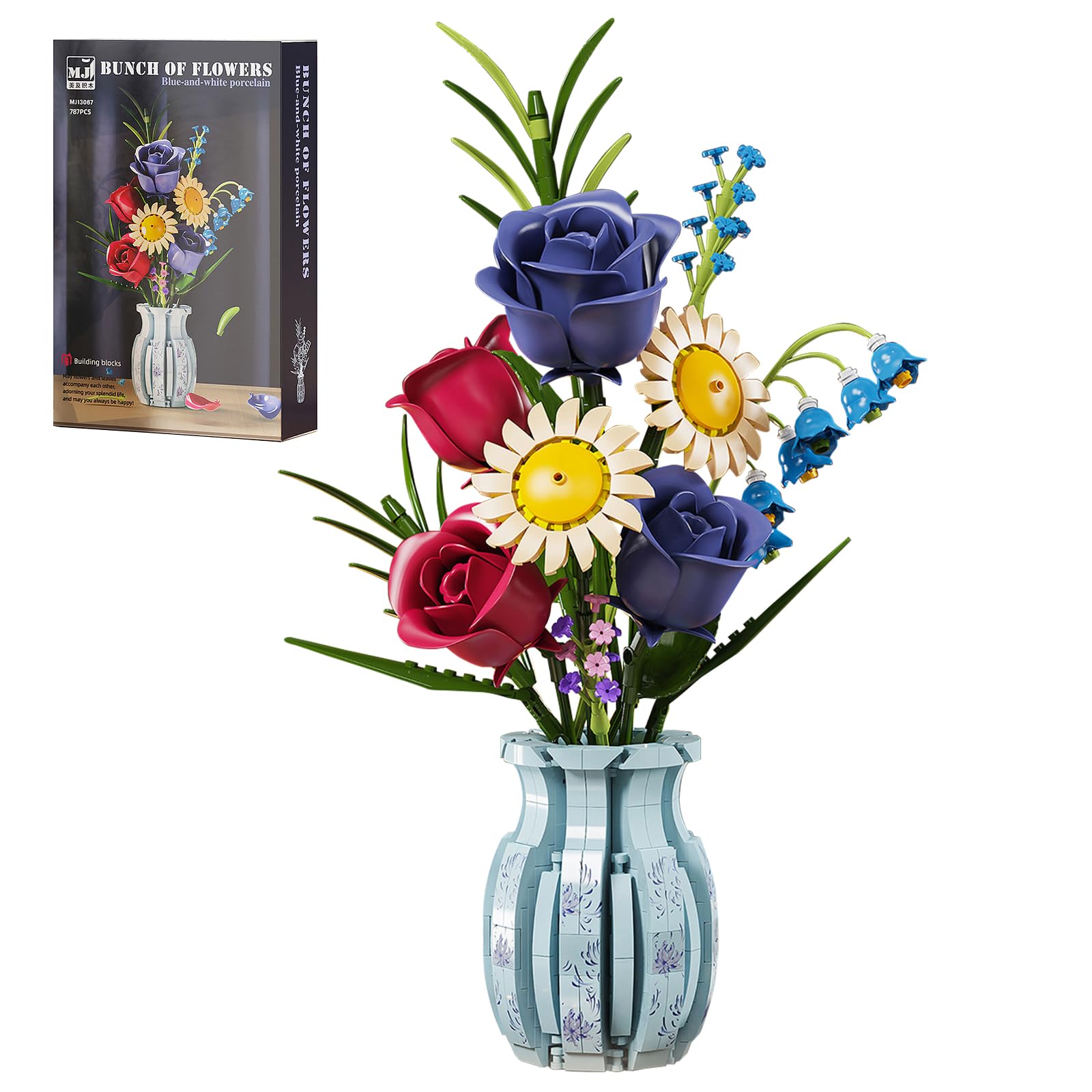 Amazon.com: Flowers Bouquet Set with Vase Compatible with Lego