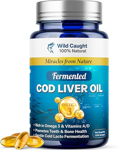 Aceite de hígado de bacalao fermentado, procesado en frío y lactofermentado para preservar la máxima potencia de vitamina A, D, K2 y omega-3, apoya