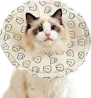 Weicher für Katzen – verstellbares Halsband gegen Lecken – niedlicher wasserdichter Anti-Biss-Katzen- – für Welpen, Zuhause, tägliche Ganzjahresreise, Tierarztbesuch