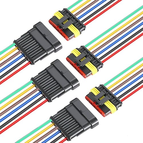 Miniatura 10 de Way Car - Conector eléctrico impermeable de 16 AWG, conector de 3 pines, conectores de cable eléctrico para coche, camión, barco y otras conexiones