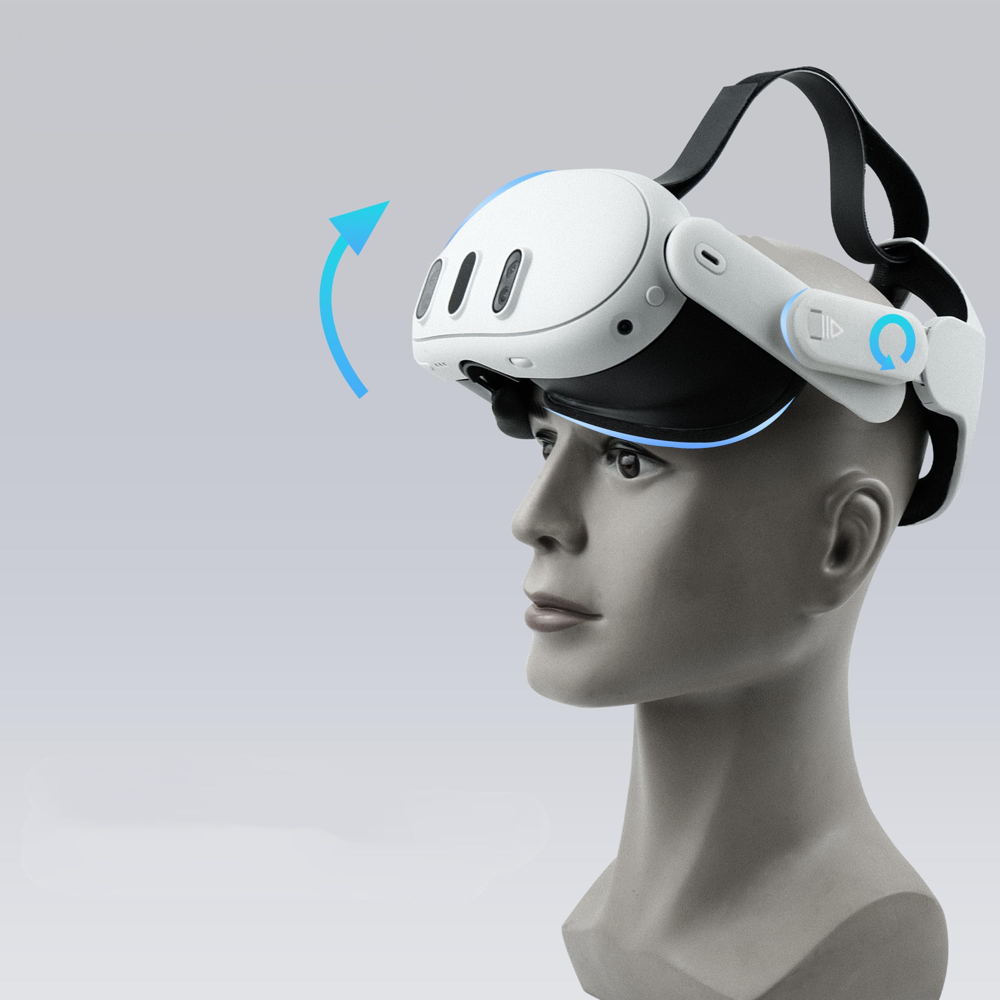 BeisDirect Correa de cabeza para auriculares Meta Quest 3 VR, correa Elite de repuesto para accesorios Meta Quest 3, correa ajustable de realidad virtual para equilibrio de gravedad, cómoda diadema de