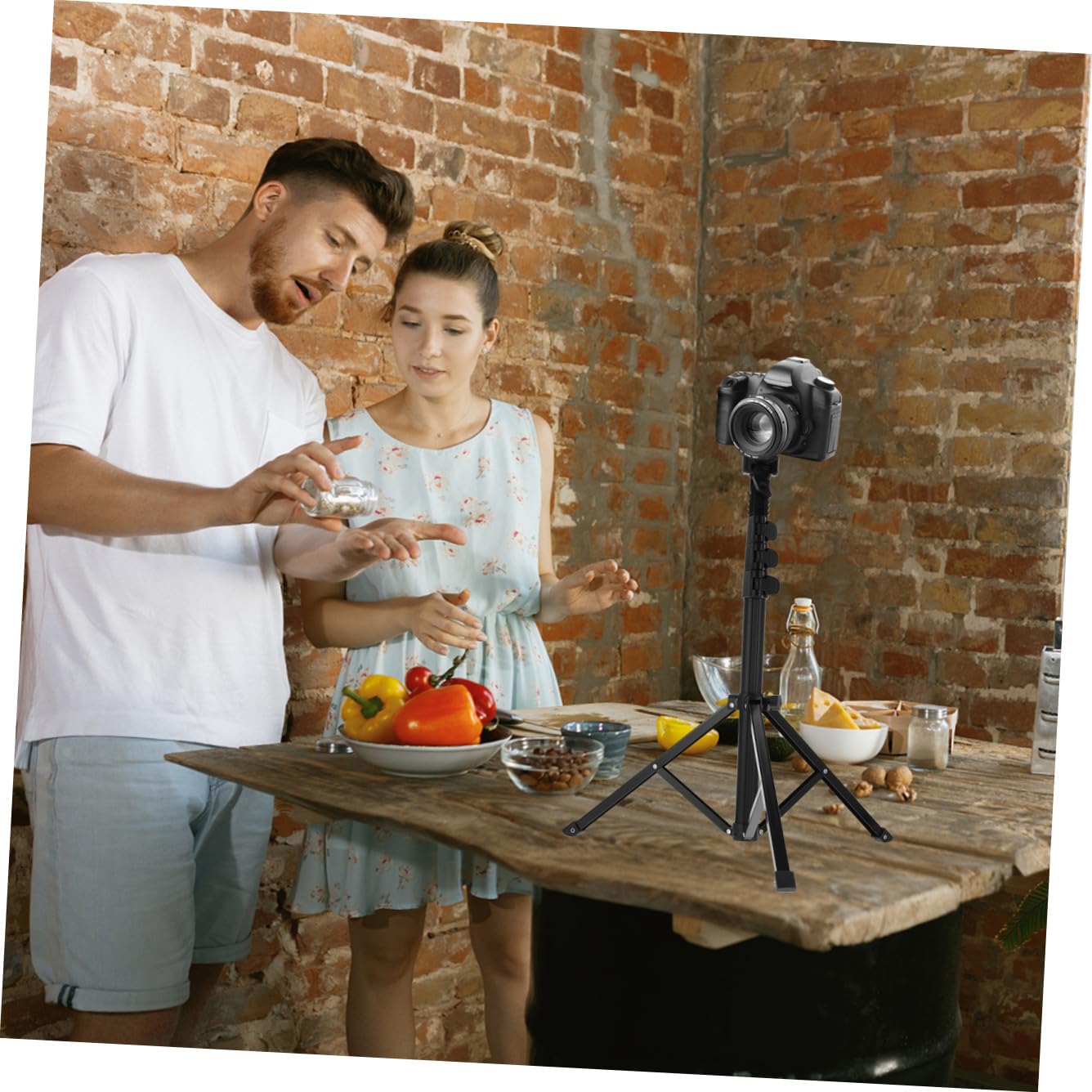 1.28m Supporto Per in Lega Alluminio Riflettore Softbox e Ombrello Accessorio Per Fotografia e Videocamere