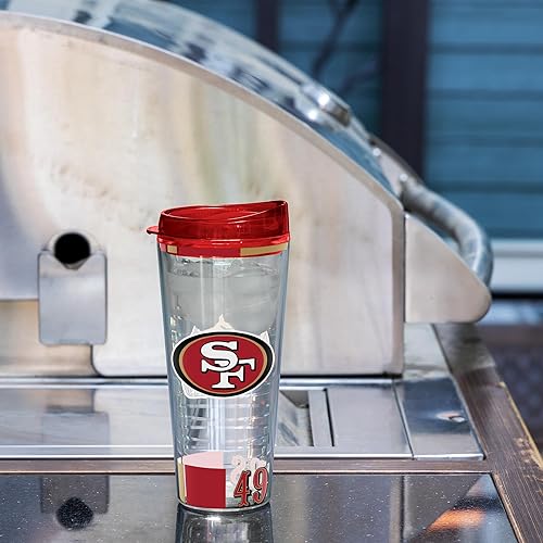 Miniatura 44 de Rico Industries NFL - Vaso clásico de fútbol americano de doble pared, 16 oz o 20 onzas, tapa W