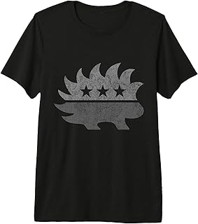 Libertarian Porcupine Greyed Out Tacti-Cool Premium Tri-blend T-Shirt