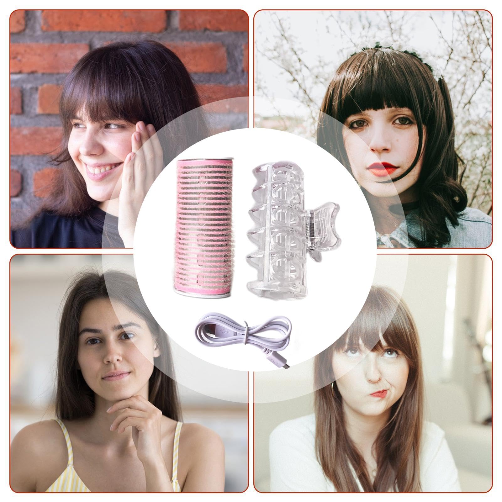 Amazon.co.jp: USB ヘアカーラー - これらのホット ローラー、加熱 